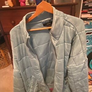 Forever 21 Light Blue Puffer Jacket